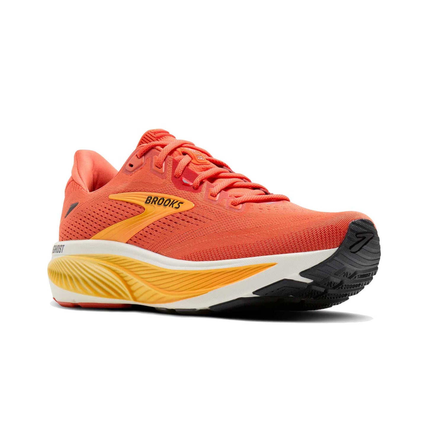 Men's Ghost 18 Running Shoe - Tigerlily/Orange/Pearl - Regular (D)