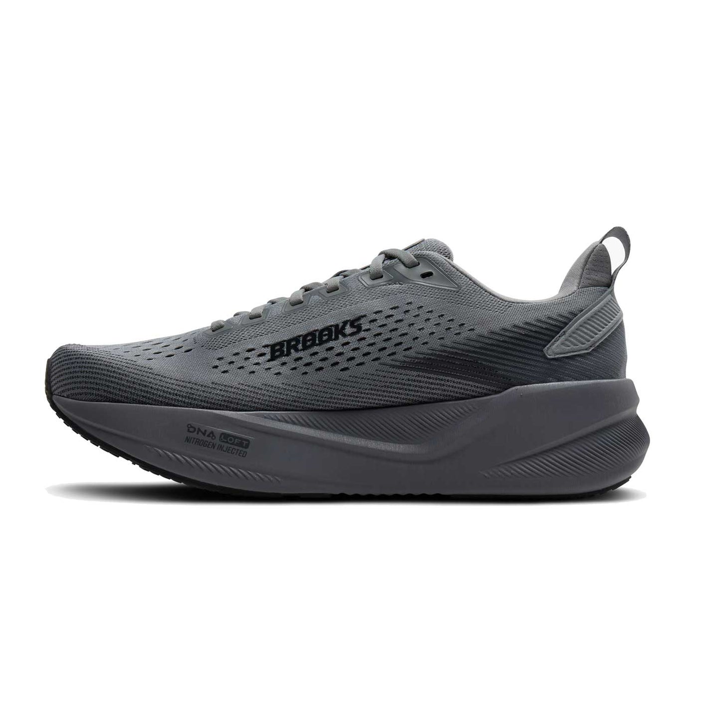 Men's Ghost Max 4 Running Shoe - Grey/Grey/Ebony - Wide (2E)