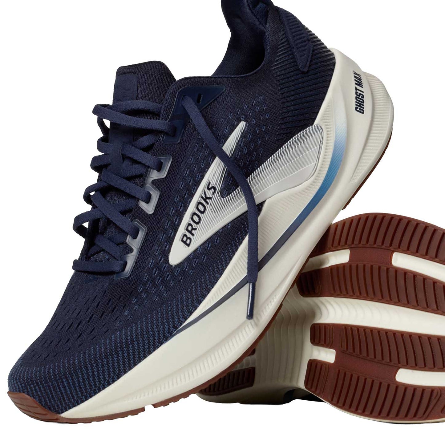 Men's Ghost Max 4 Running Shoe - Navy/Navy/Biscuit - Regular (D)
