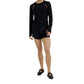 Women's Ribbed Recovery Shrug + Tank Set - Cool Black