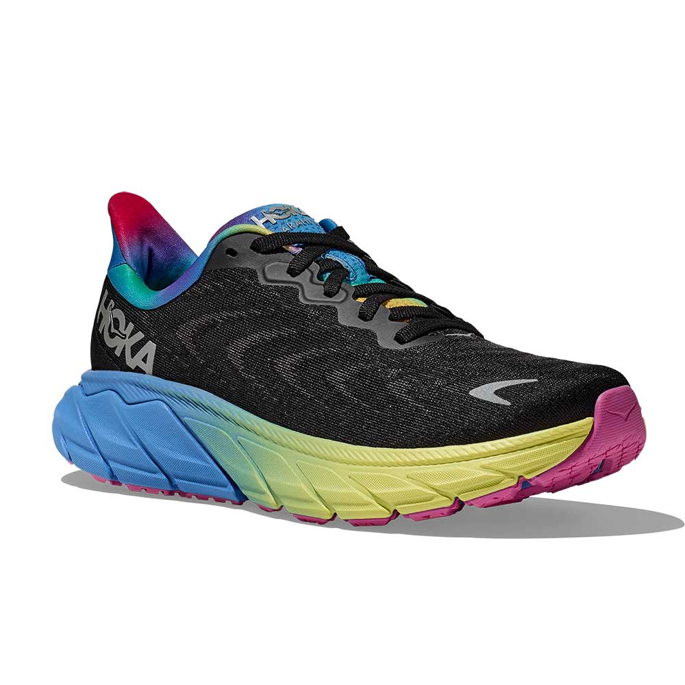 Men's Arahi 6 Running Shoe - Black/Silver - Regular (D) – Gazelle Sports