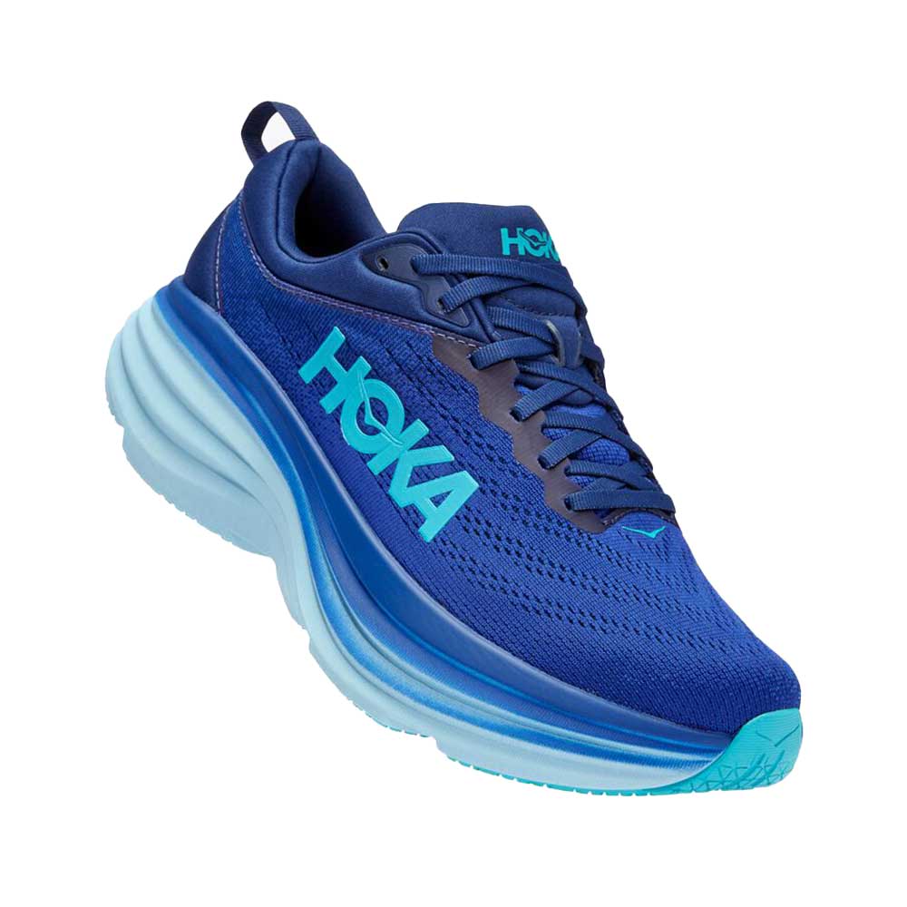 Men's Bondi 8 Running Shoe - Bellwether Blue/Bluing - Regular (D)