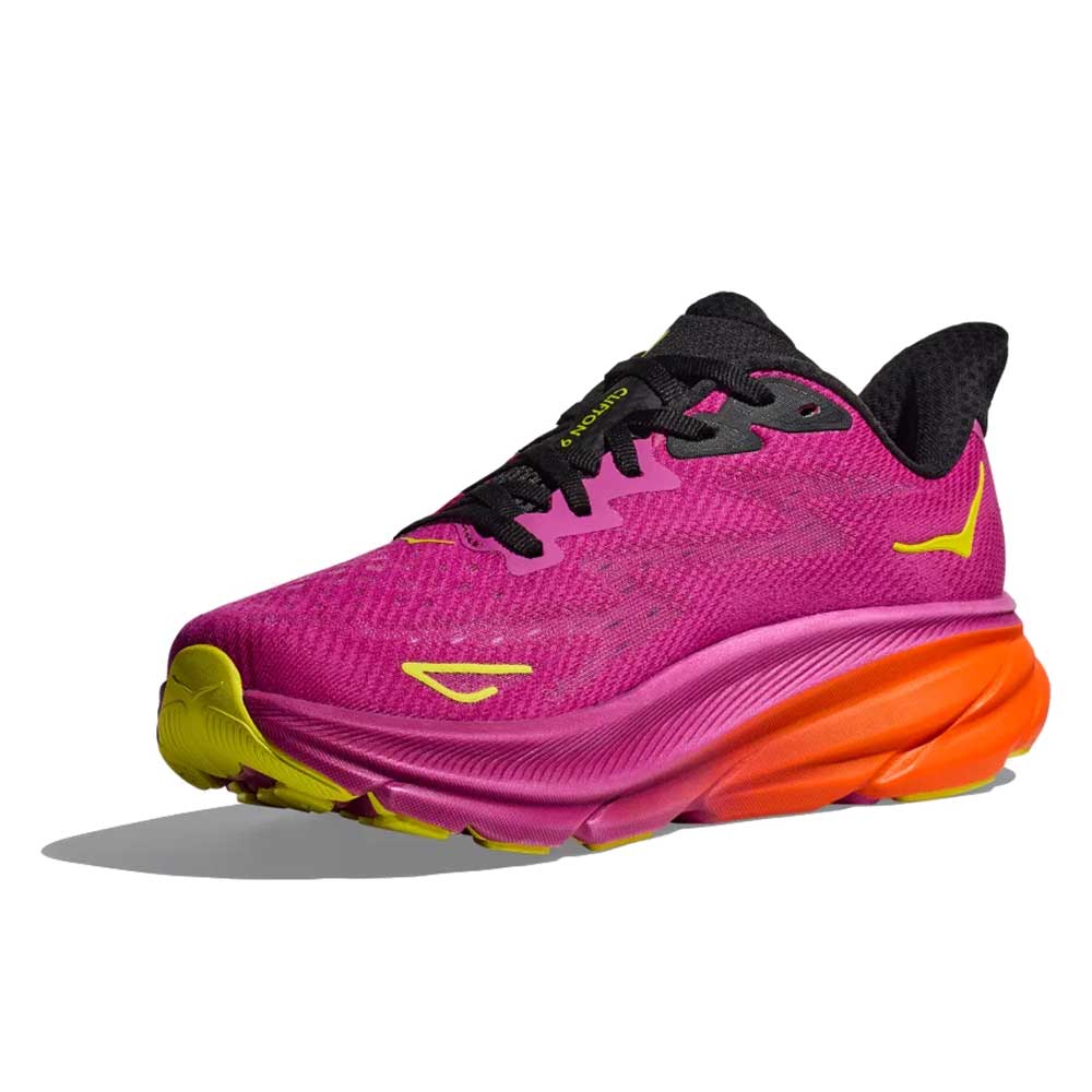 Men's Clifton 9 Running Shoe - Fuchsia/Black - Regular (D)