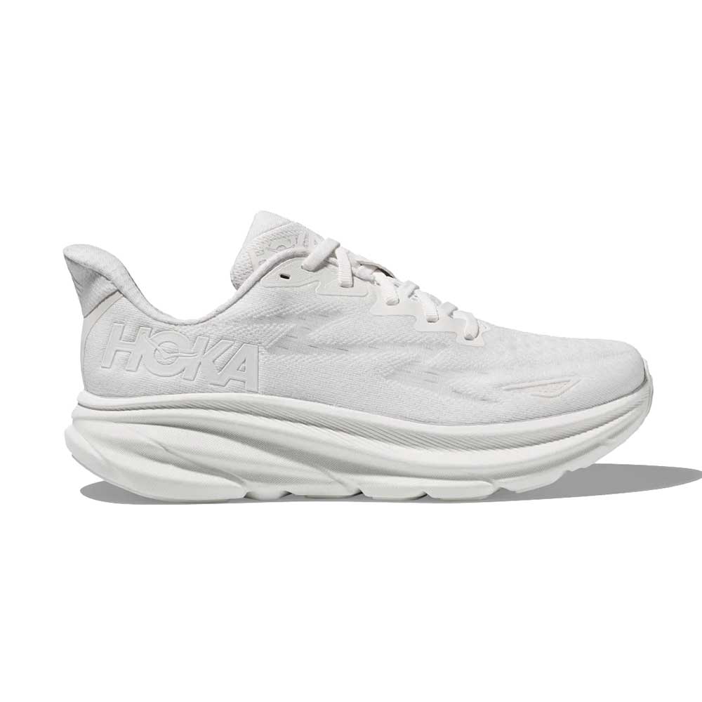 Men's Clifton 9 Running Shoe - White/White - Regular (D)