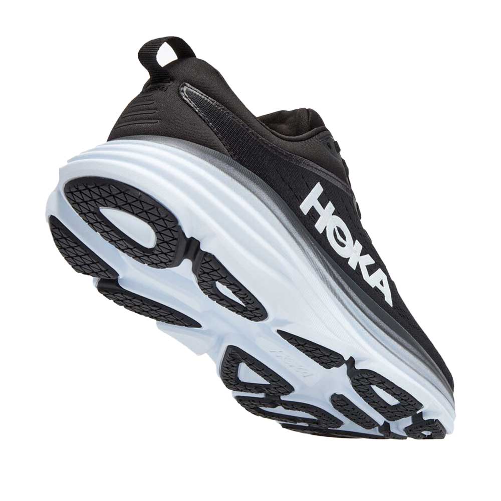 Women's Bondi 8 Running Shoe- Black/White- Regular (B)