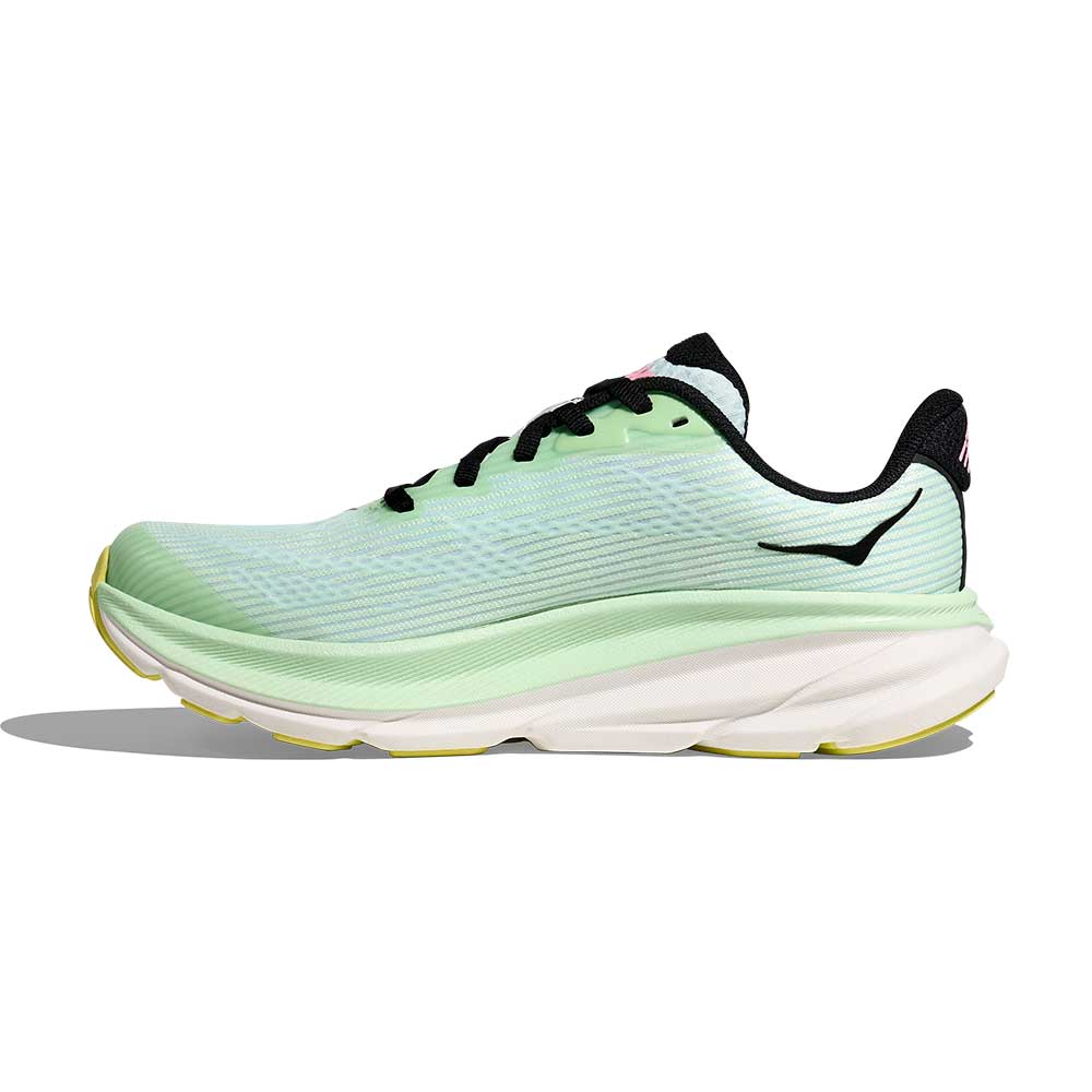 Youth Clifton 9 Running Shoe - Mint Fluorite/Snow Melt - Medium (D)