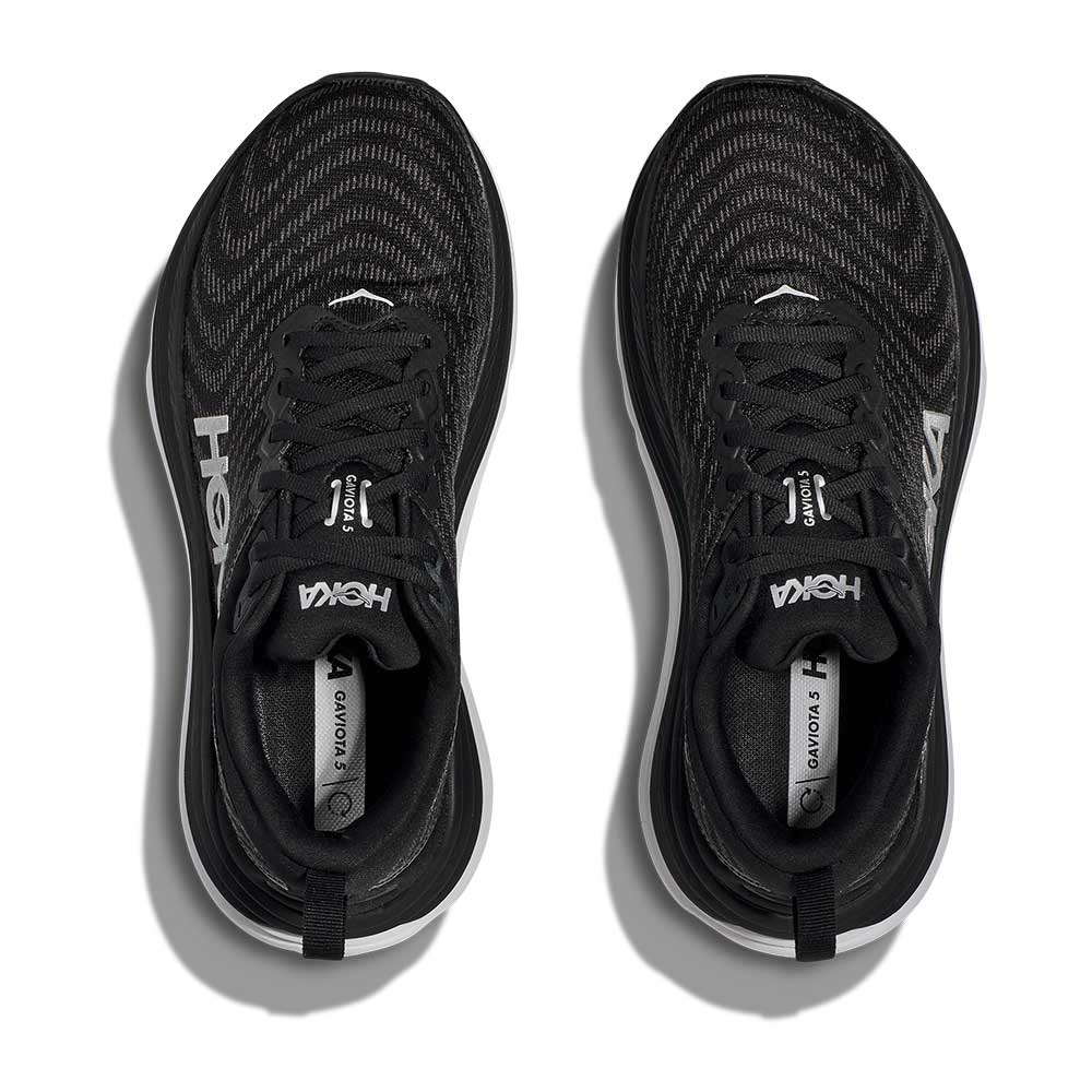 Men's Gaviota 5 Running Shoe - Black/White - Wide (2E)