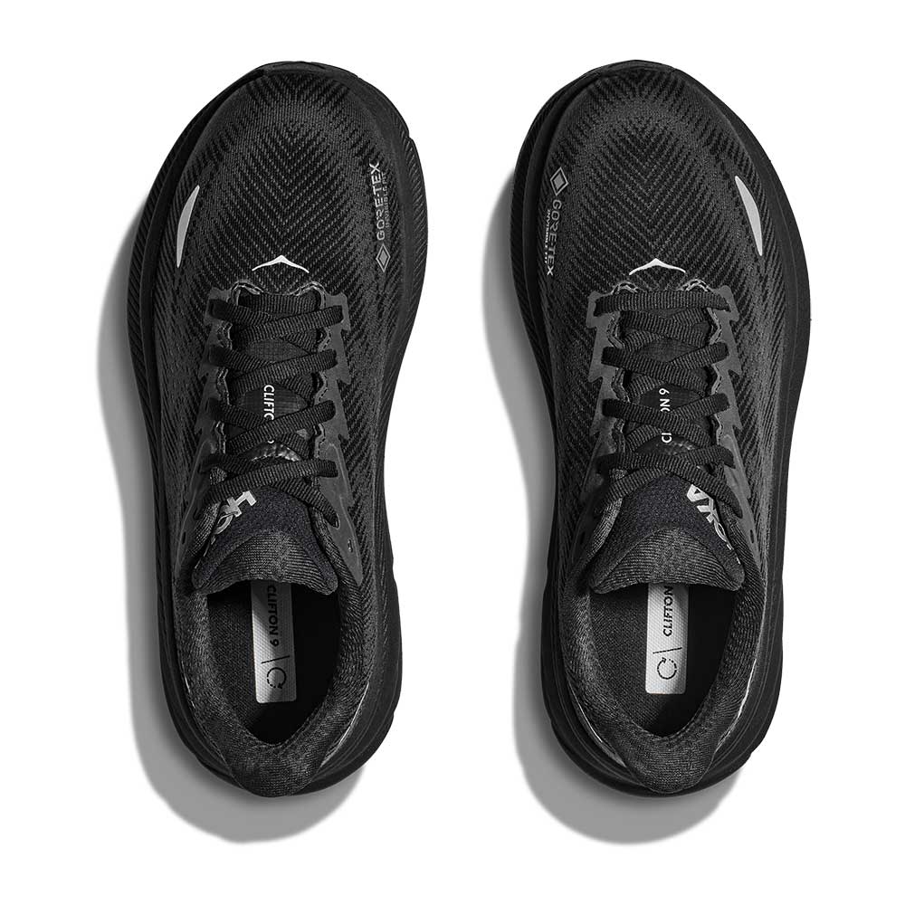 Women's Clifton 9 GTX Running Shoe - Black/Black - Regular (B)