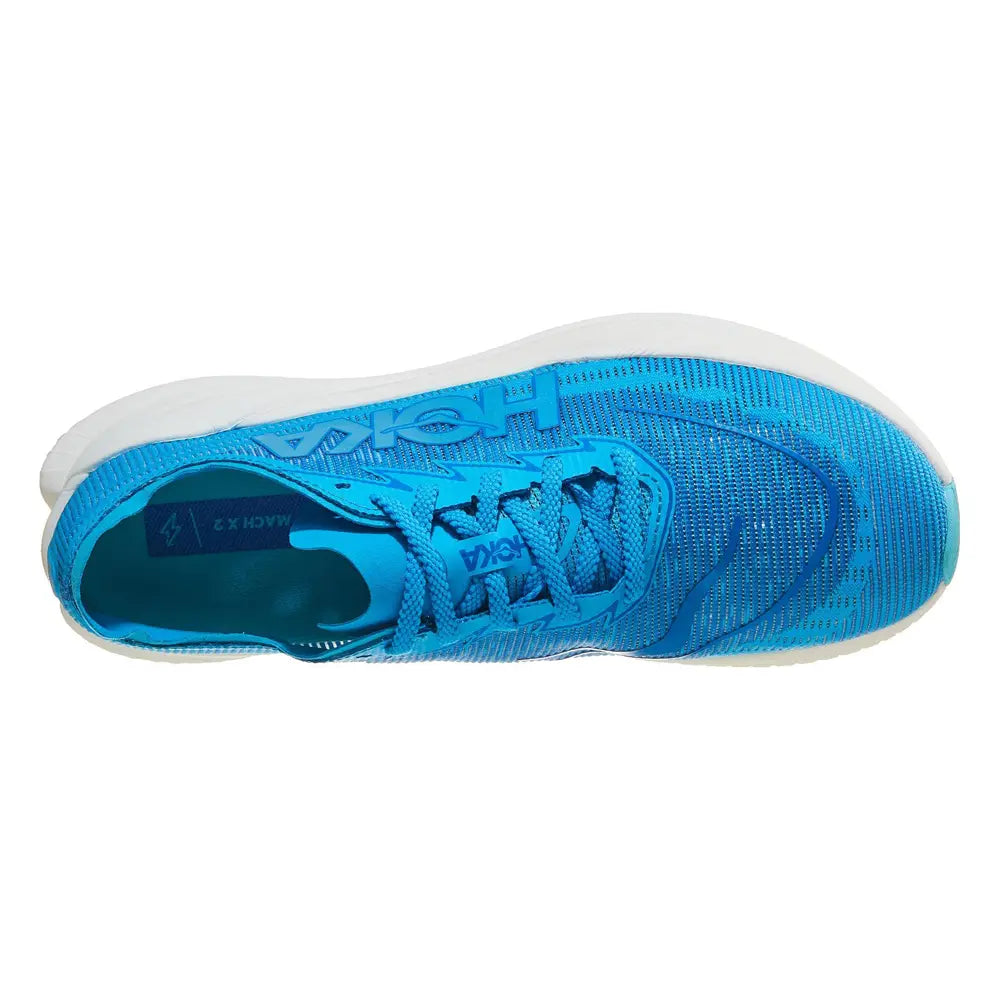 HOKA Men's Mach X2 Running Shoe - Skyward Blue/Electric Cobalt HOKA Men's Mach X2 Running Shoe - Skyward Blue/Electric Cobalt