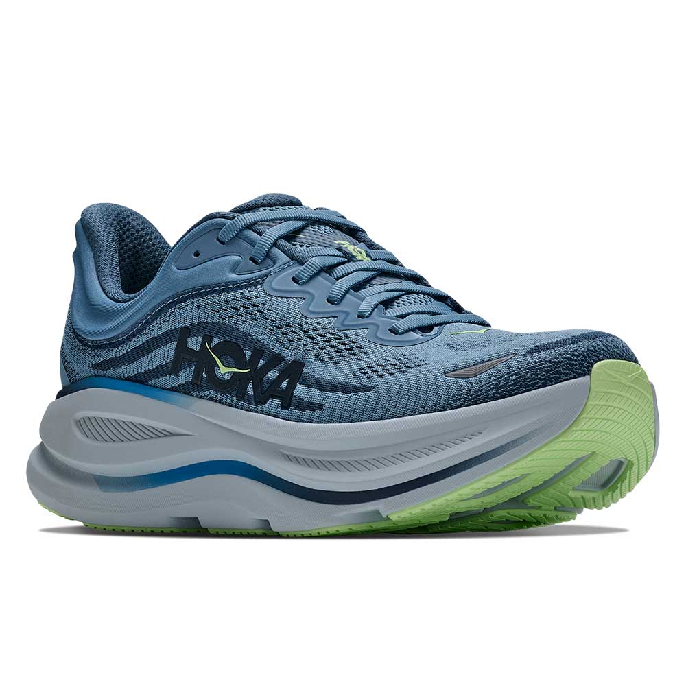 Men's Bondi 9  Running Shoe - Downpour/Thunder Cloud - Wide (2E)