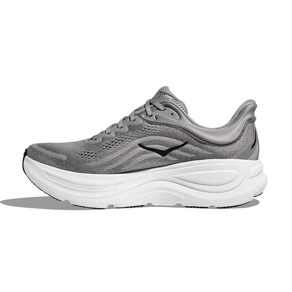 Men's Bondi 9 Running Shoe- Galactic Grey/Stellar Grey - Wide (2E)