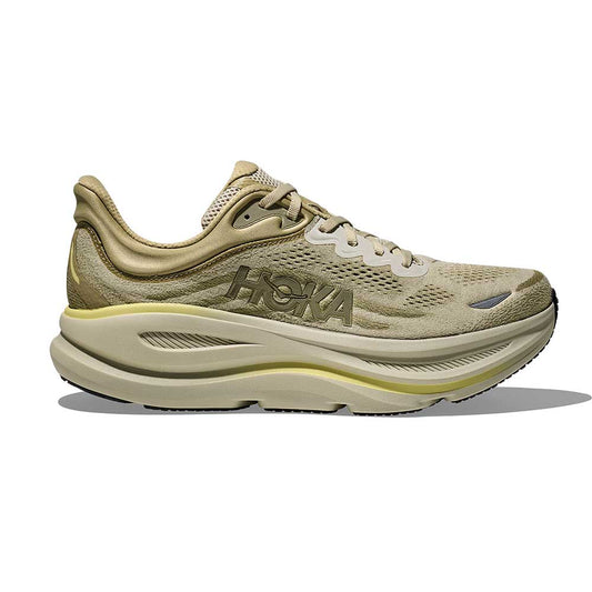 Men's Bondi 9 Running Shoe - Grassland/Oyster Mushroom - Regular (D)