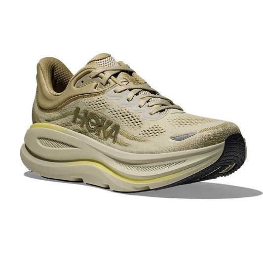 Men's Bondi 9 Running Shoe - Grassland/Oyster Mushroom - Regular (D)