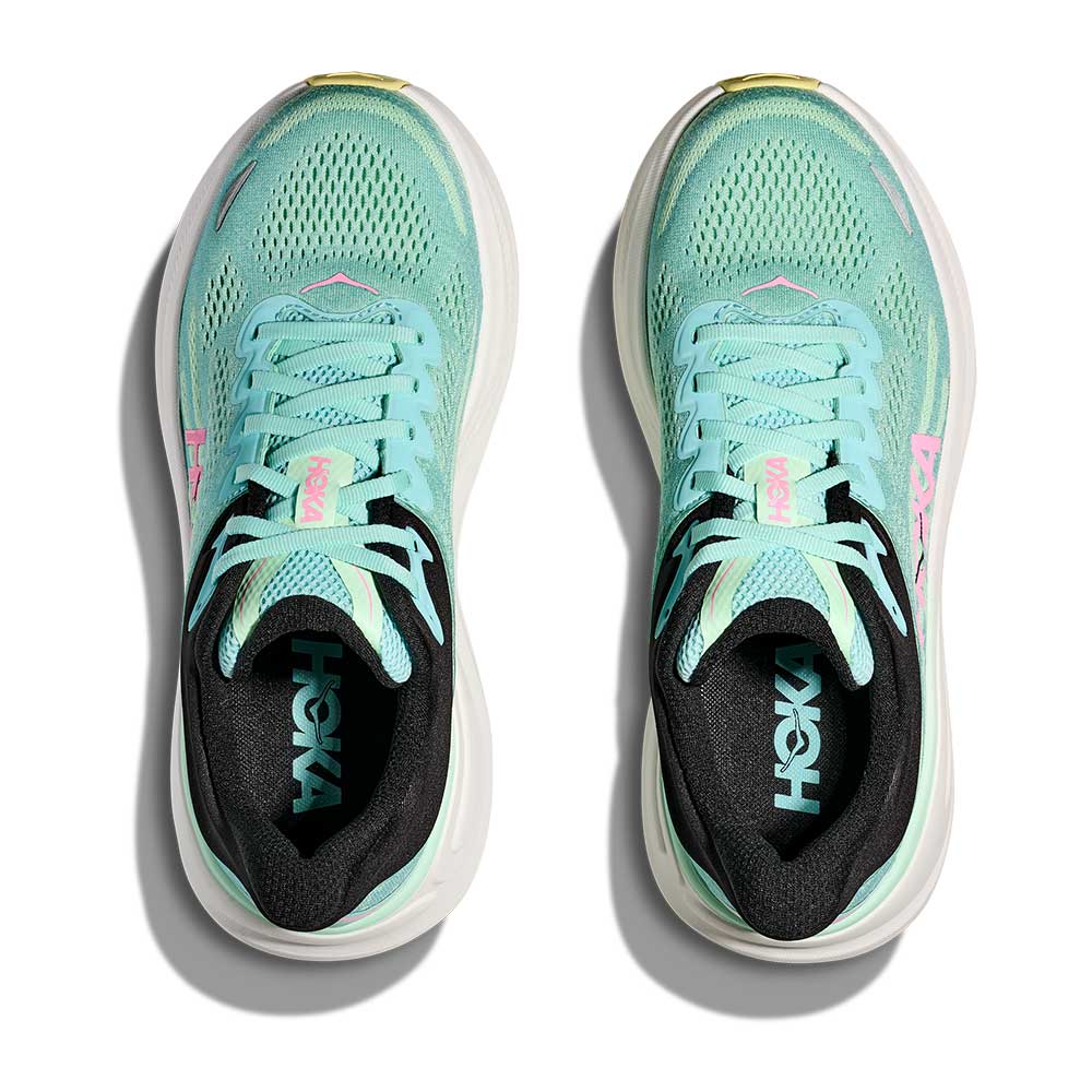 Women's Bondi 9 Running Shoe - Blue Spark/Mint Fluorite - Wide (D)