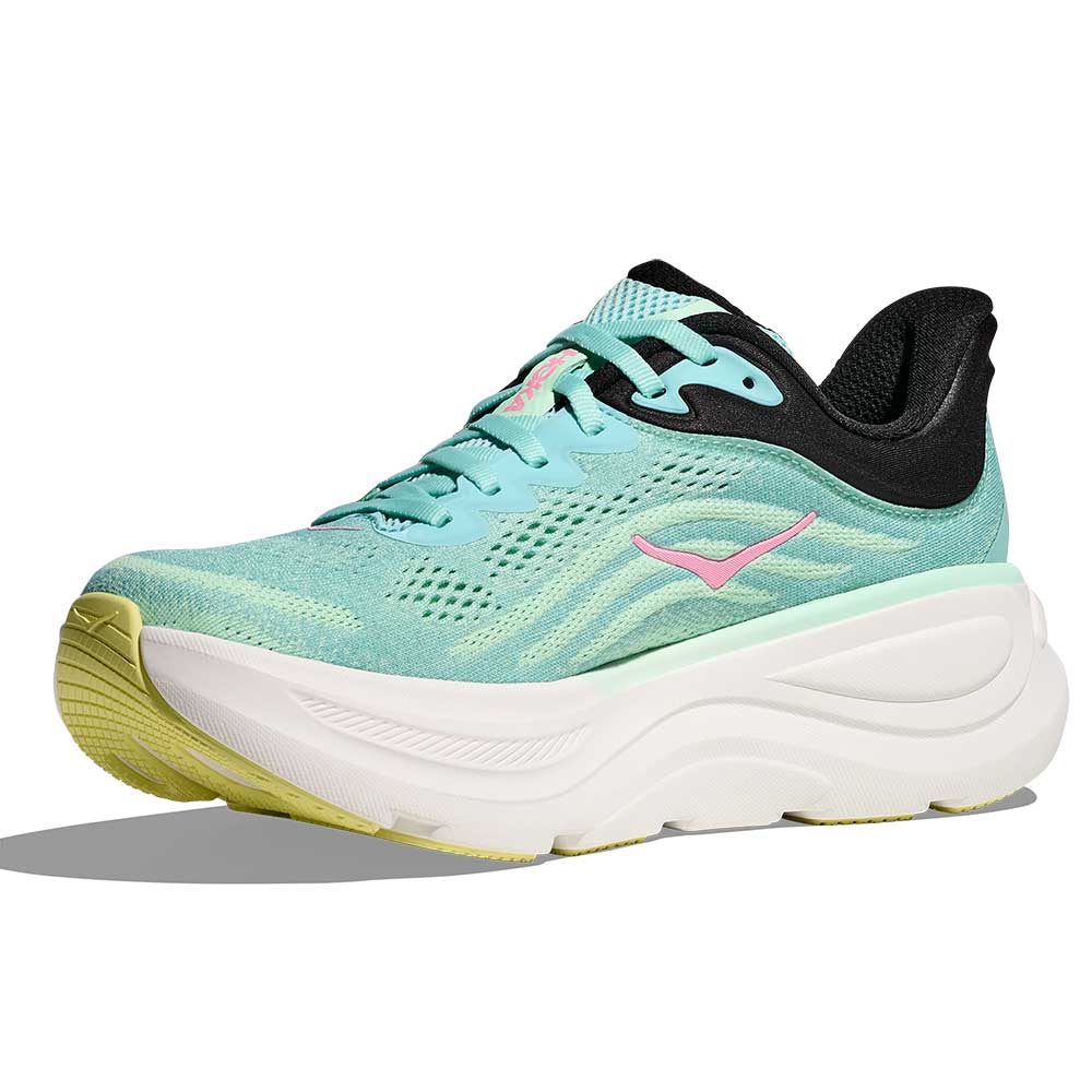 Women's Bondi 9 Running Shoe - Blue Spark/Mint Fluorite - Wide (D)