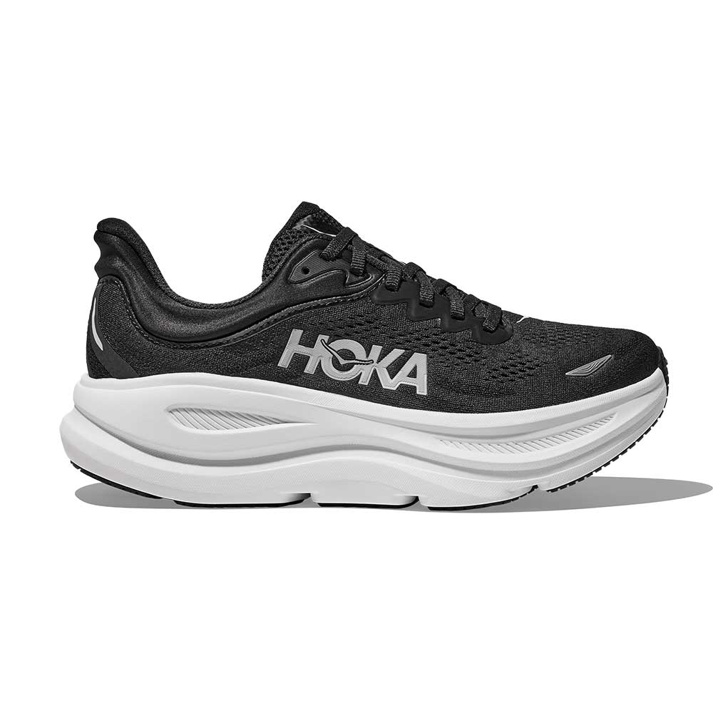 Women's Bondi 9 Running Shoe - Black/White - Regular (B)