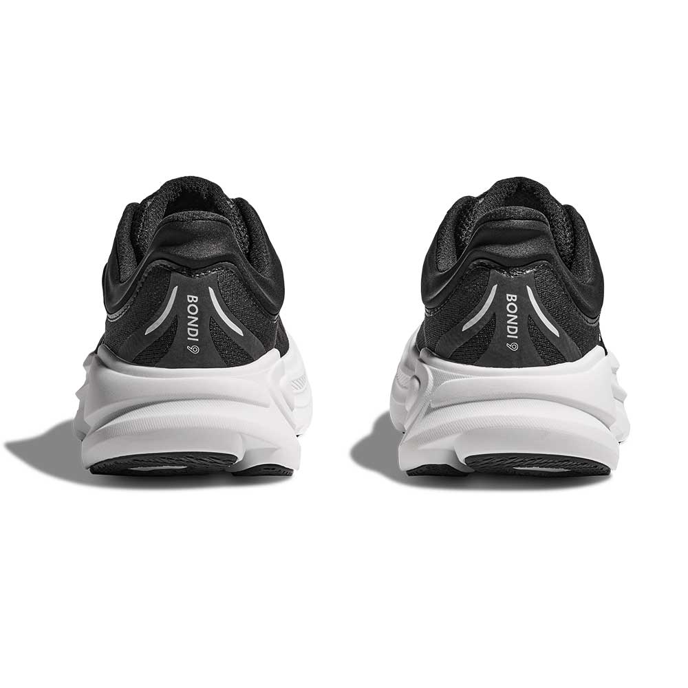 Women's Bondi 9 Running Shoe - Black/White - Wide (D)