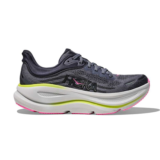 Women's Bondi 9 Running Shoe - Charcoal Grey/Grey Skies - Regula (B)