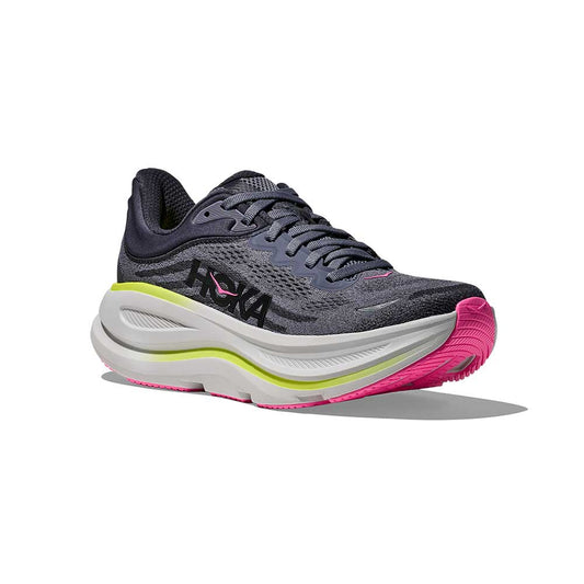 Women's Bondi 9 Running Shoe - Charcoal Grey/Grey Skies - Regula (B)