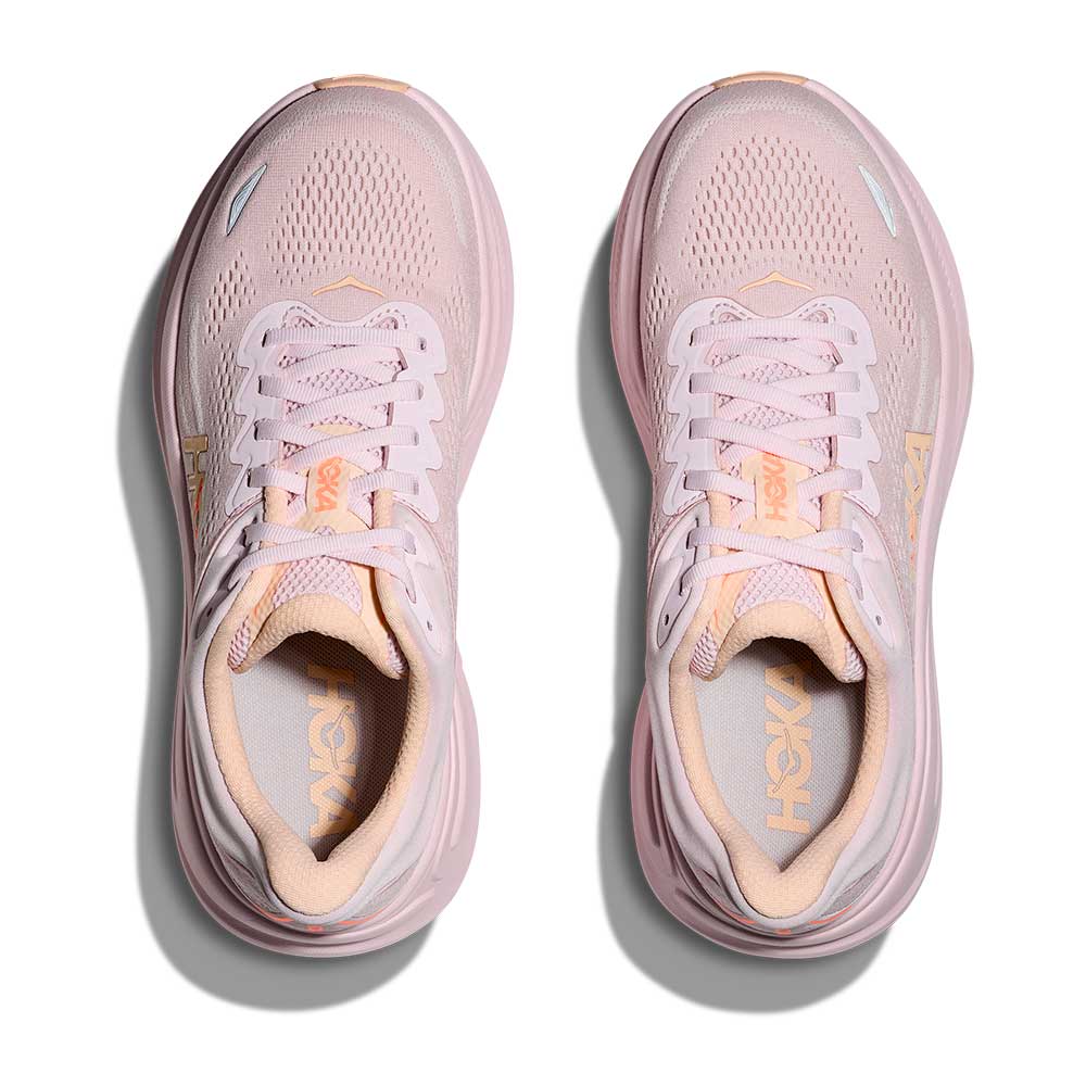 Women's Bondi 9 Running Shoe - Lilac Cream/Tangerine Glow - Regular (B)