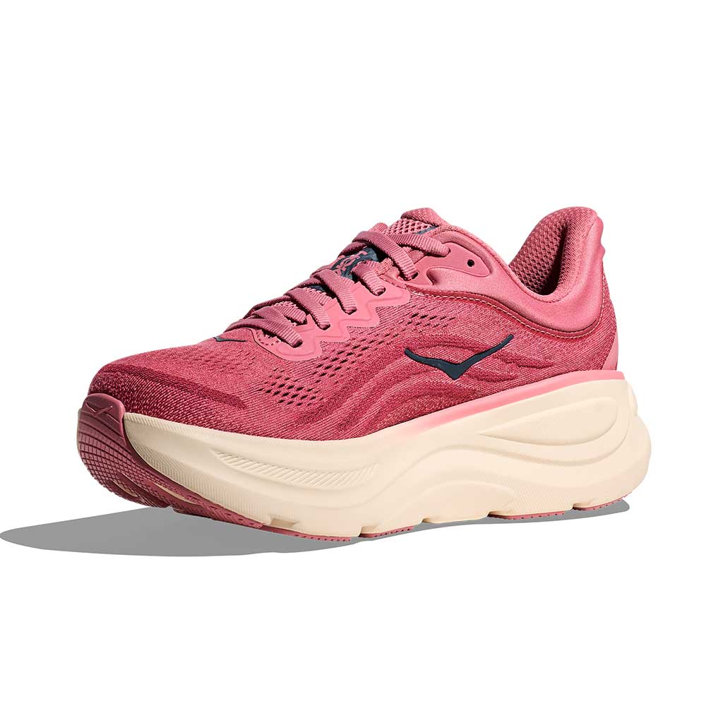 Women's Bondi 9 Running Shoe - Lingonberry/Cranberry - Regular (B)