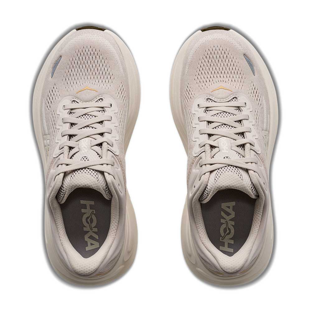 Women's Bondi 9 Running Shoe - River Rock Grey/Alabaster - Regular (B)