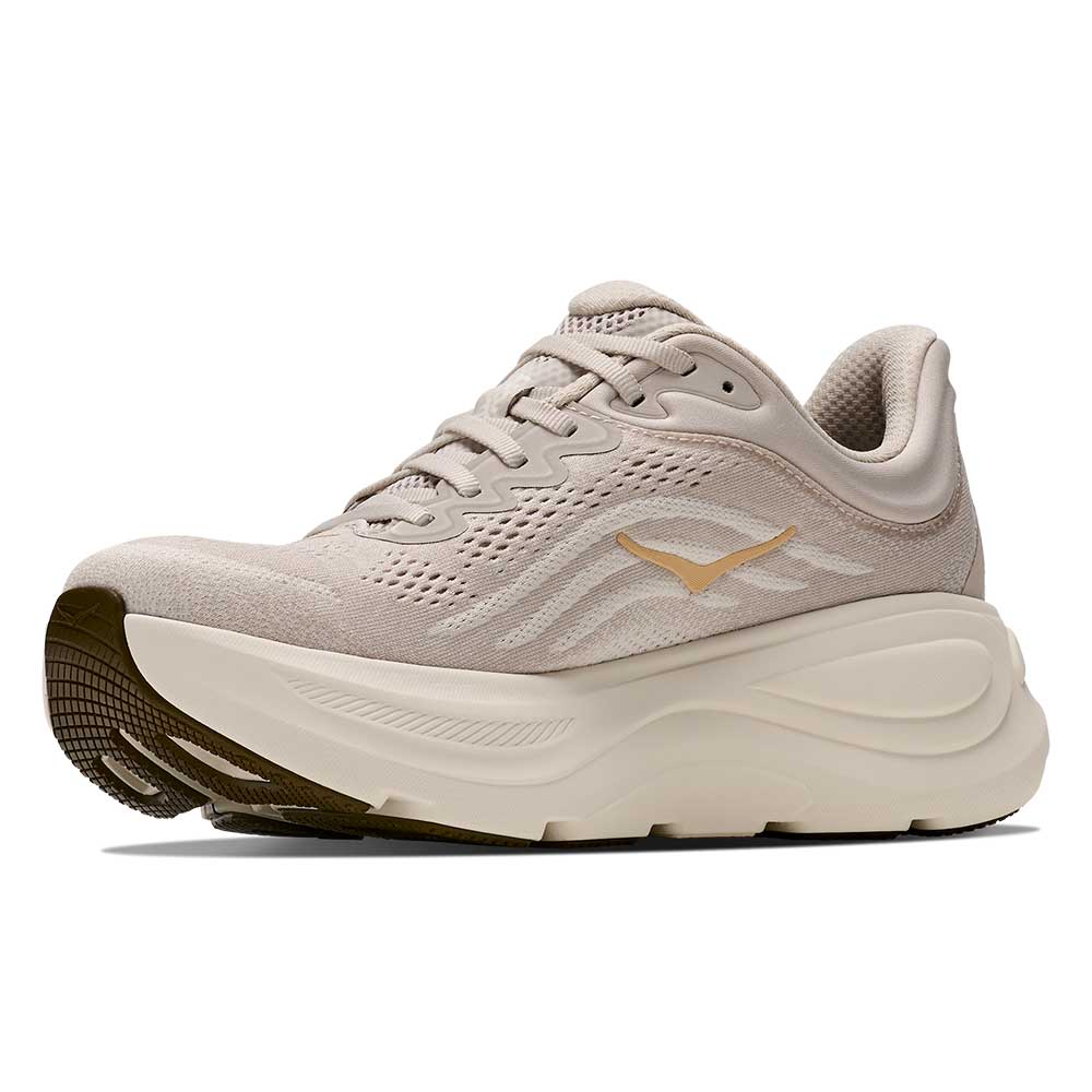 Women's Bondi 9 Running Shoe - River Rock Grey/Alabaster - Regular (B)