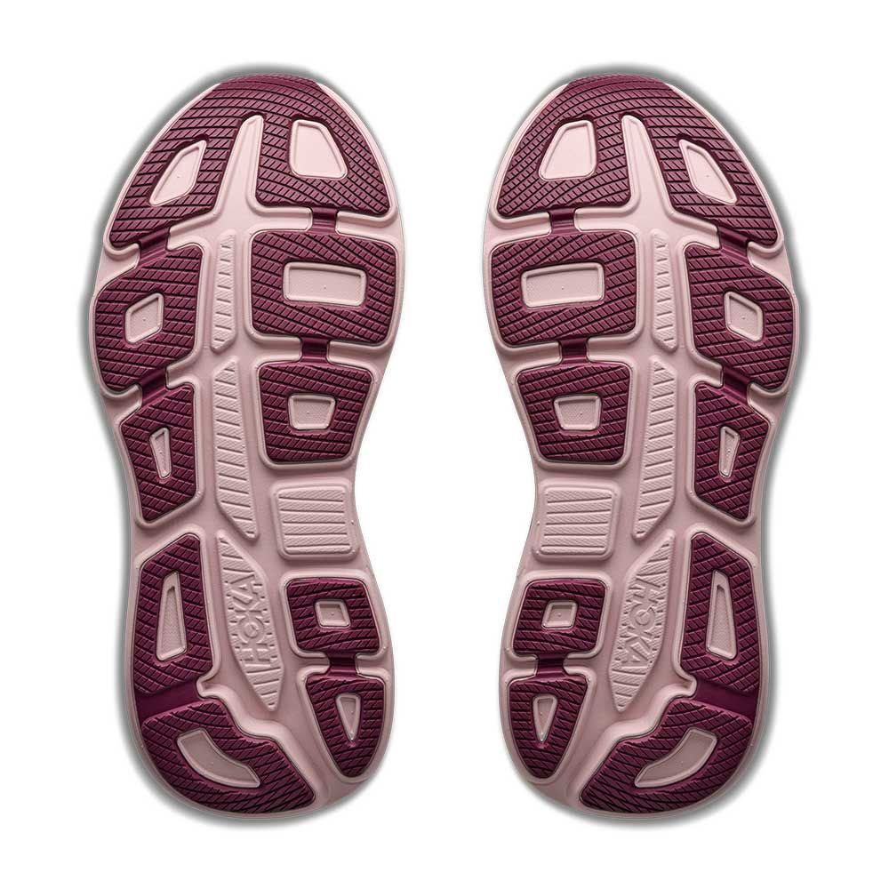 Women's Bondi 9 Running Shoe - White/Pink Opal - Regular (B)