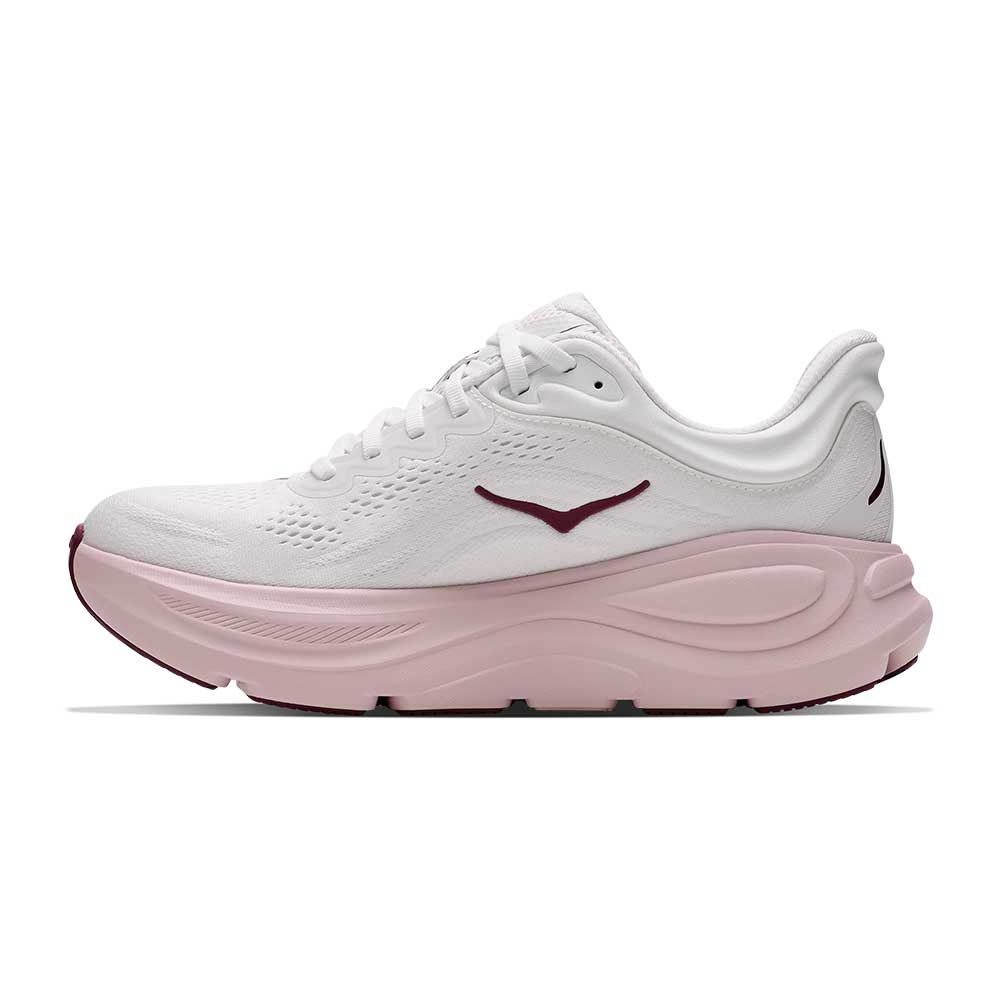 Women's Bondi 9 Running Shoe - White/Pink Opal - Regular (B)