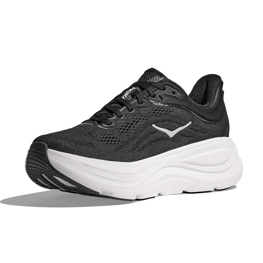 Men's Bondi 9 Running Shoe - Black/White - Wide (2E)