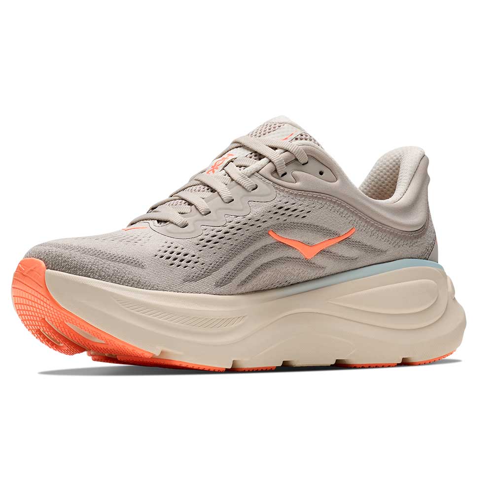 Women's Bondi 9 Running Shoe - River Rock Grey/Mineral Ore - Wide (D)