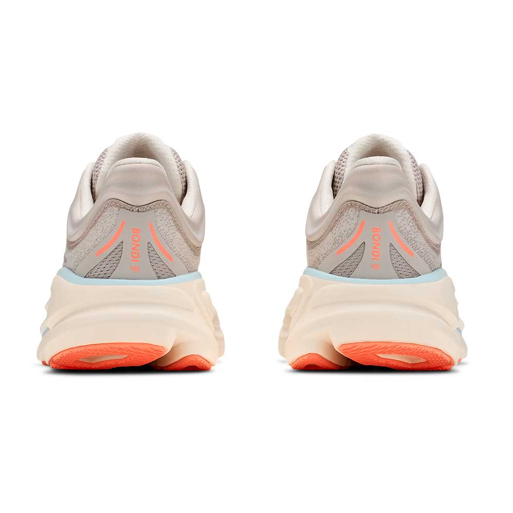 Women's Bondi 9 Running Shoe - River Rock Grey/Mineral Ore - Wide (D)