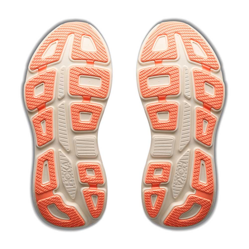 Women's Bondi 9 Running Shoe - River Rock Grey/Mineral Ore - Wide (D)