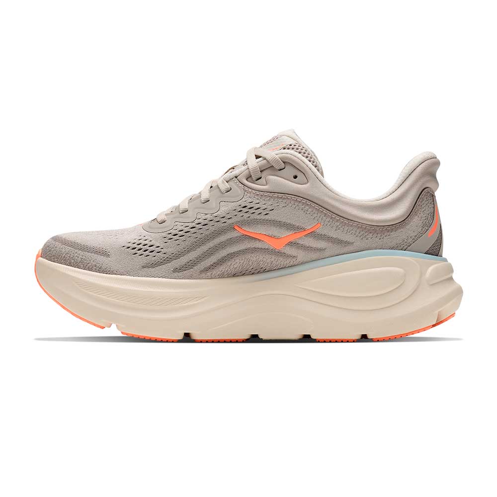 Women's Bondi 9 Running Shoe - River Rock Grey/Mineral Ore - Wide (D)