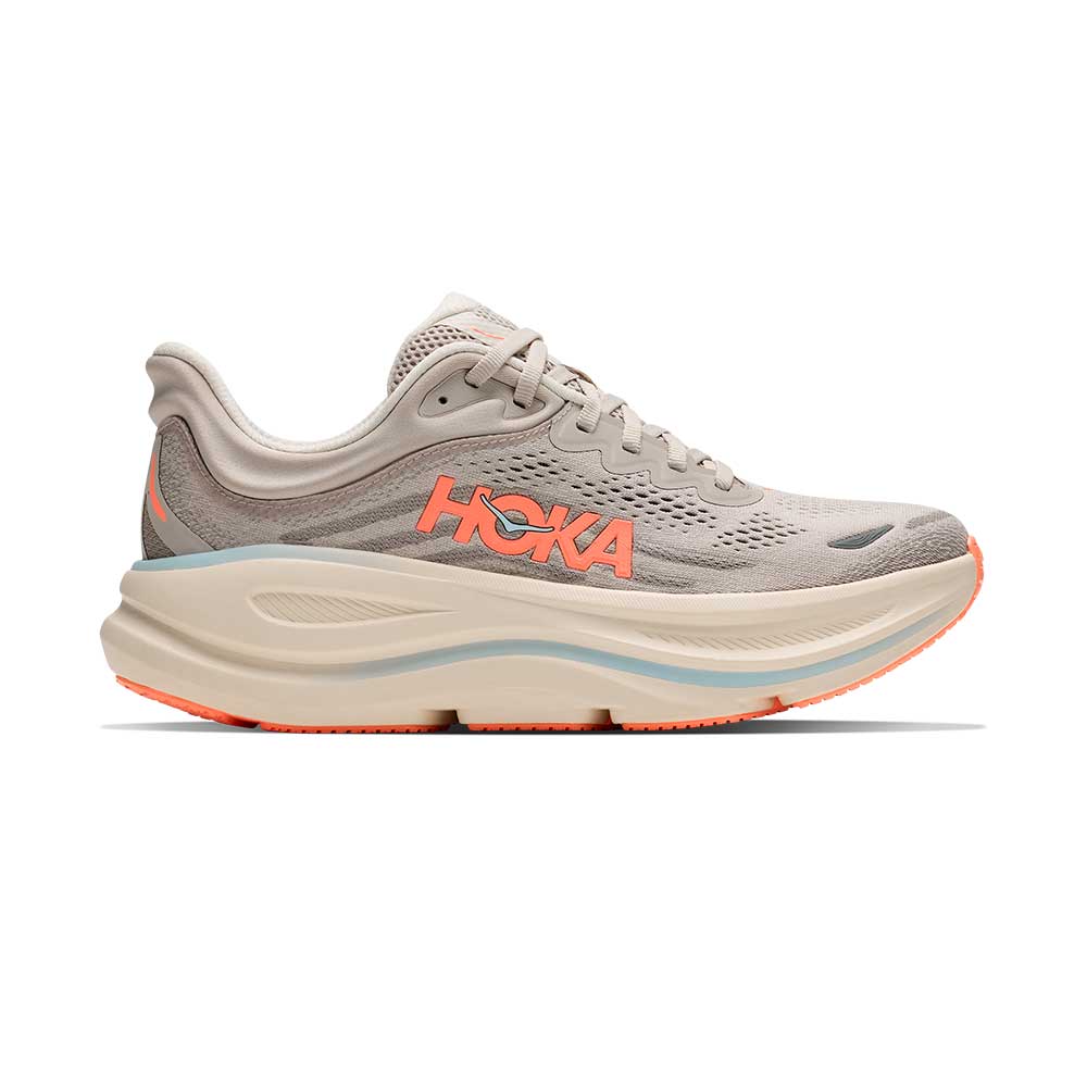 Women's Bondi 9 Running Shoe - River Rock Grey/Mineral Ore - Extra Wide (2E)