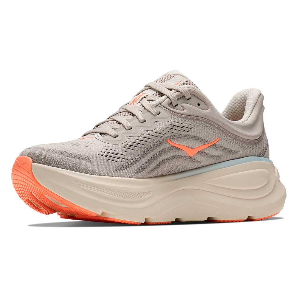 Women's Bondi 9 Running Shoe - River Rock Grey/Mineral Ore - Extra Wide (2E)