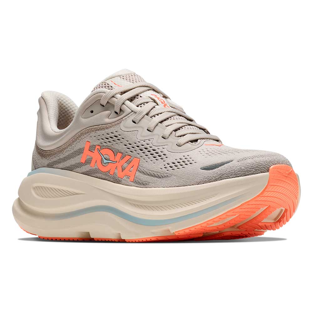 Women's Bondi 9 Running Shoe - River Rock Grey/Mineral Ore - Extra Wide (2E)