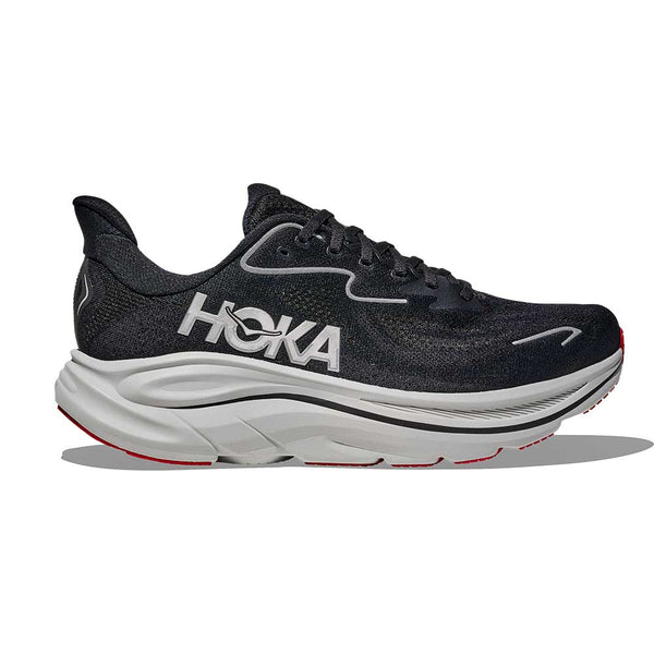 Men's Clifton 10 Running Shoe - Black/Silver - Regular (D