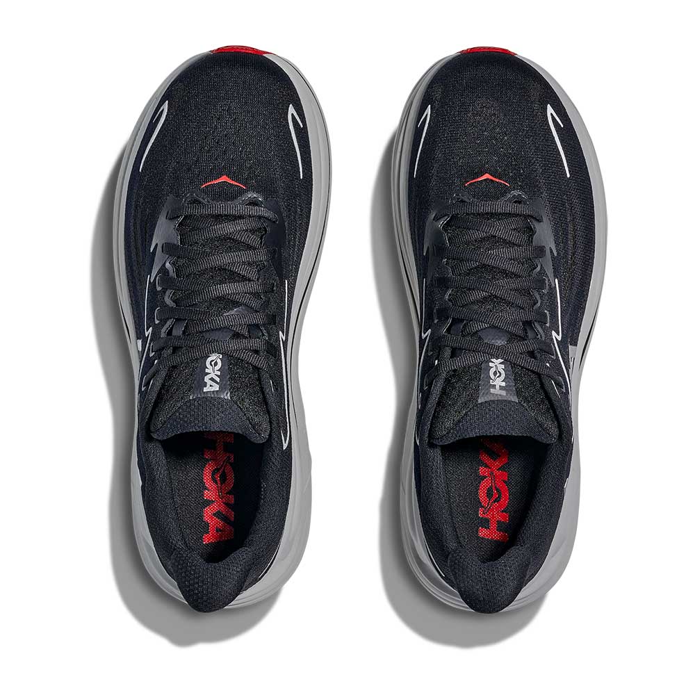 Men's Clifton 10 Running Shoe - Black/Silver - Regular (D)