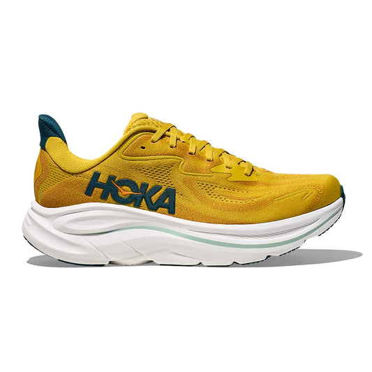 Men's Clifton 10 Running Shoe - Yellow Gold/Tidal Wave - Regular (D)