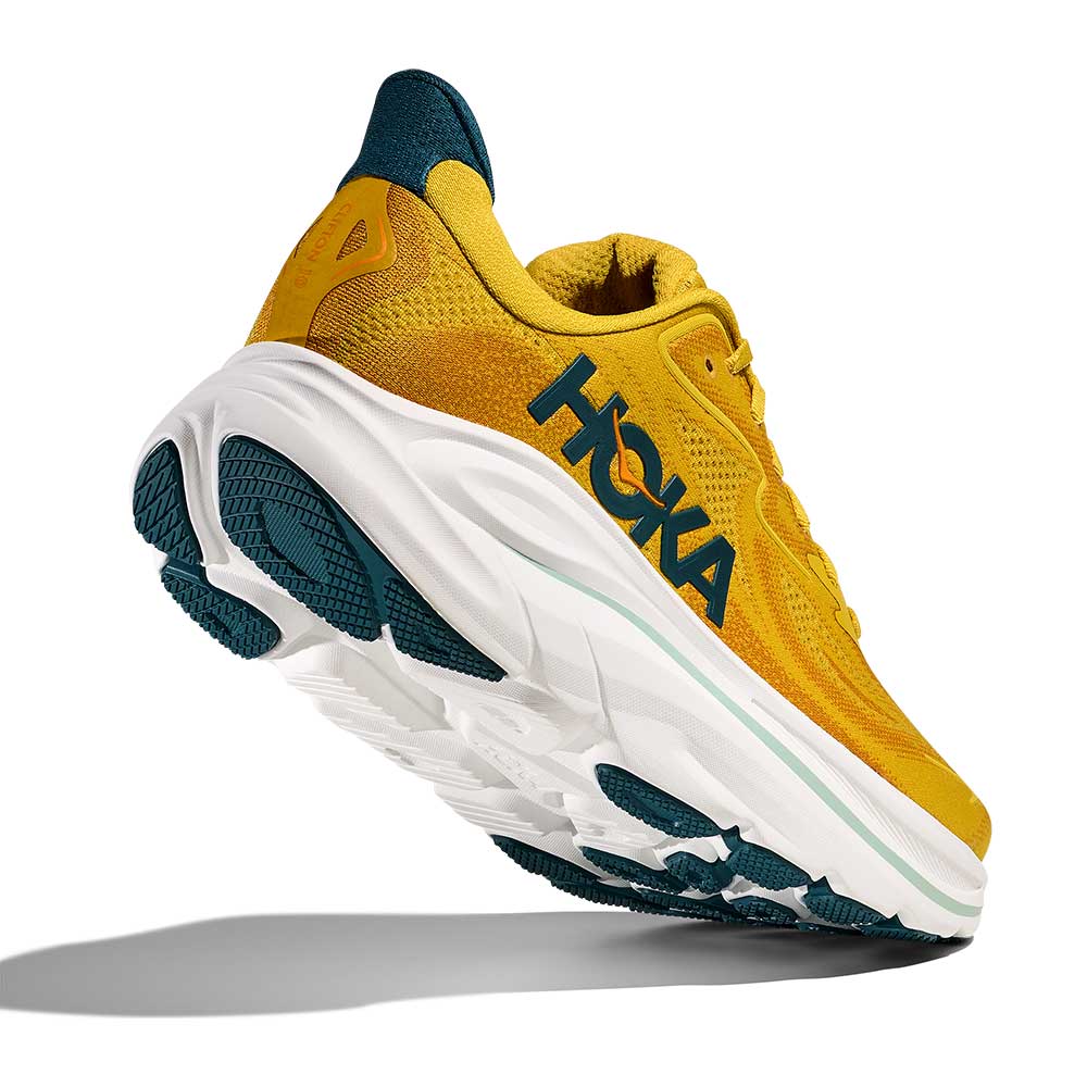 Men's Clifton 10 Running Shoe - Yellow Gold/Tidal Wave - Regular (D)
