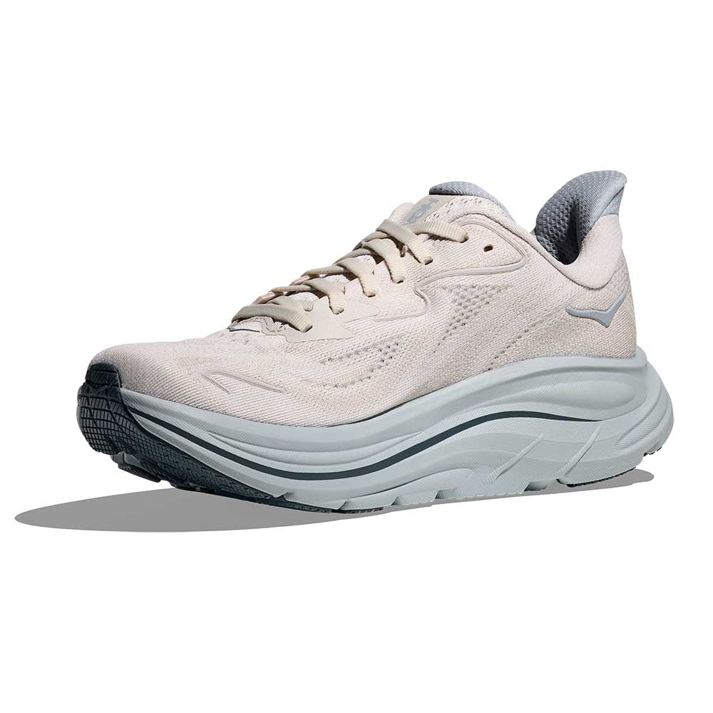 Women's Clifton 10 Running Shoe - Grout/Mineral Blue - Wide (D)