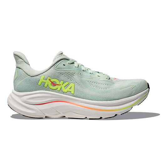 Women's Clifton 10 Running Shoe - Sea Glass/Neon Flame - Regular (B)