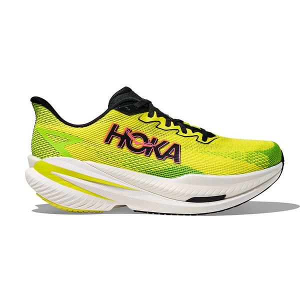 Men's Mach X 3 Running Shoe - Neon Hoka Citrus/Neon Lime