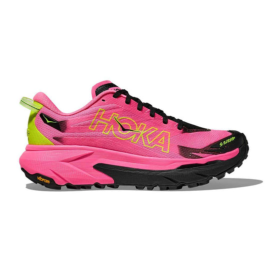 Women's Mafate 5 Trail Running Shoe - Neon Rose/Black - Regular (B)