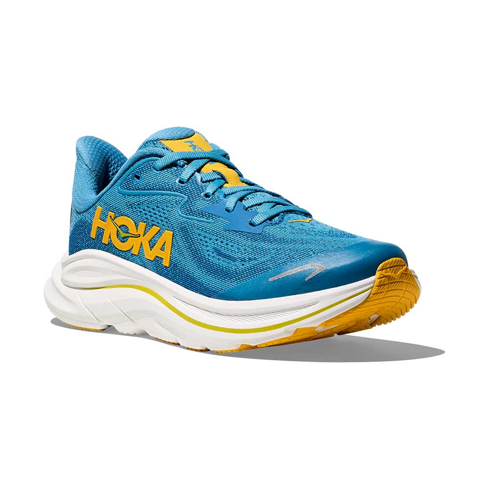 Youth Clifton 10 Running Shoe - Alpine Blue/Foggy Night - Regular (D)