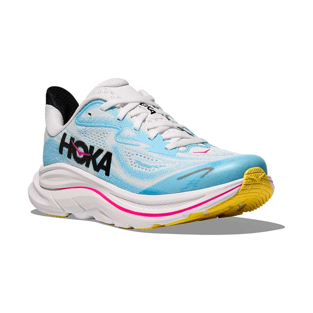 Youth Clifton 10 Running Shoe - Frost/Soaring Blue - Regular (D)