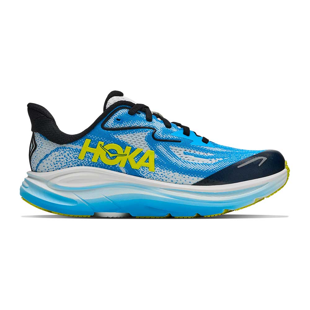 Youth Clifton 10 Running Shoe - Frost/Black - Regular (D)