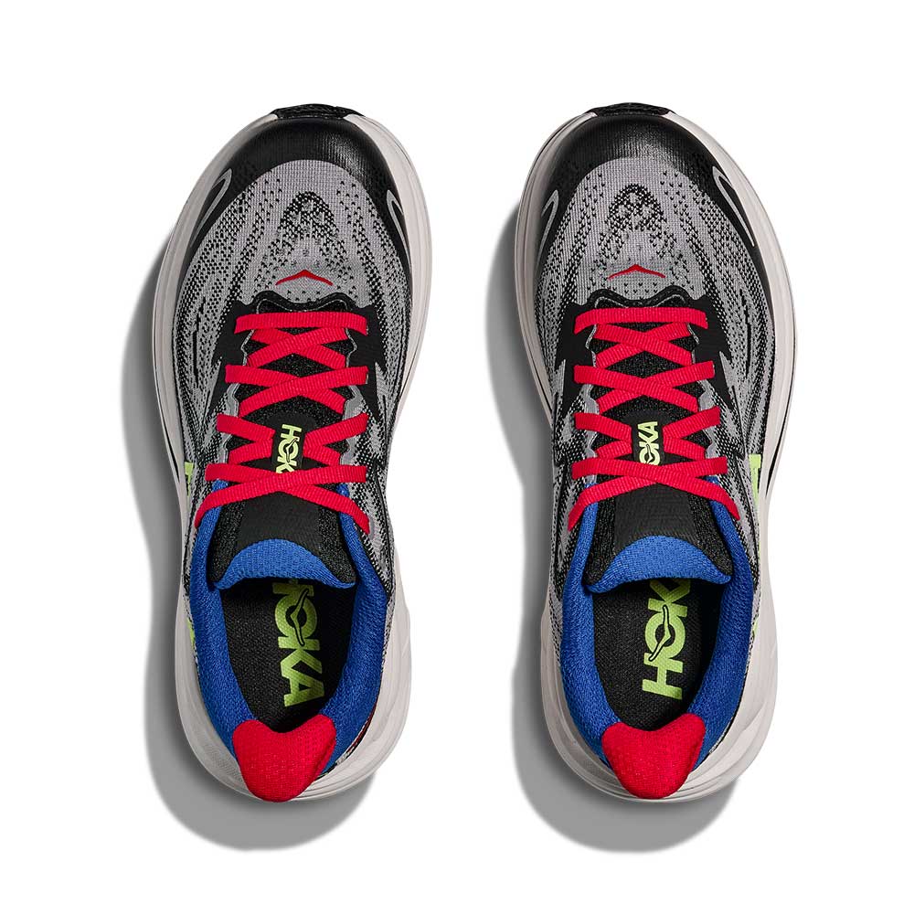 Youth Clifton 10 Running Shoe - Foggy Grey/Black - Regular (D)