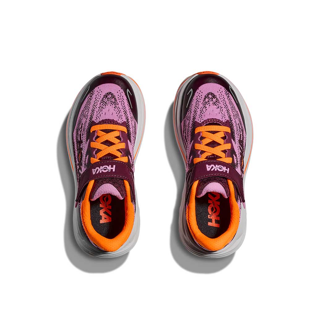 Kids Clifton 10 Running Shoe - Flower Nectar/Cosmic Grey - Regular (D)